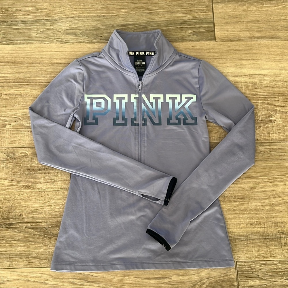 Victorias Secret Pink Half Zip light purple- size XS